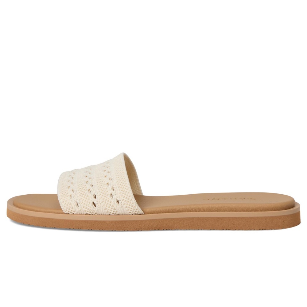 Rothy's Cream and Tan Slide Sandals - Picture 3 of 6